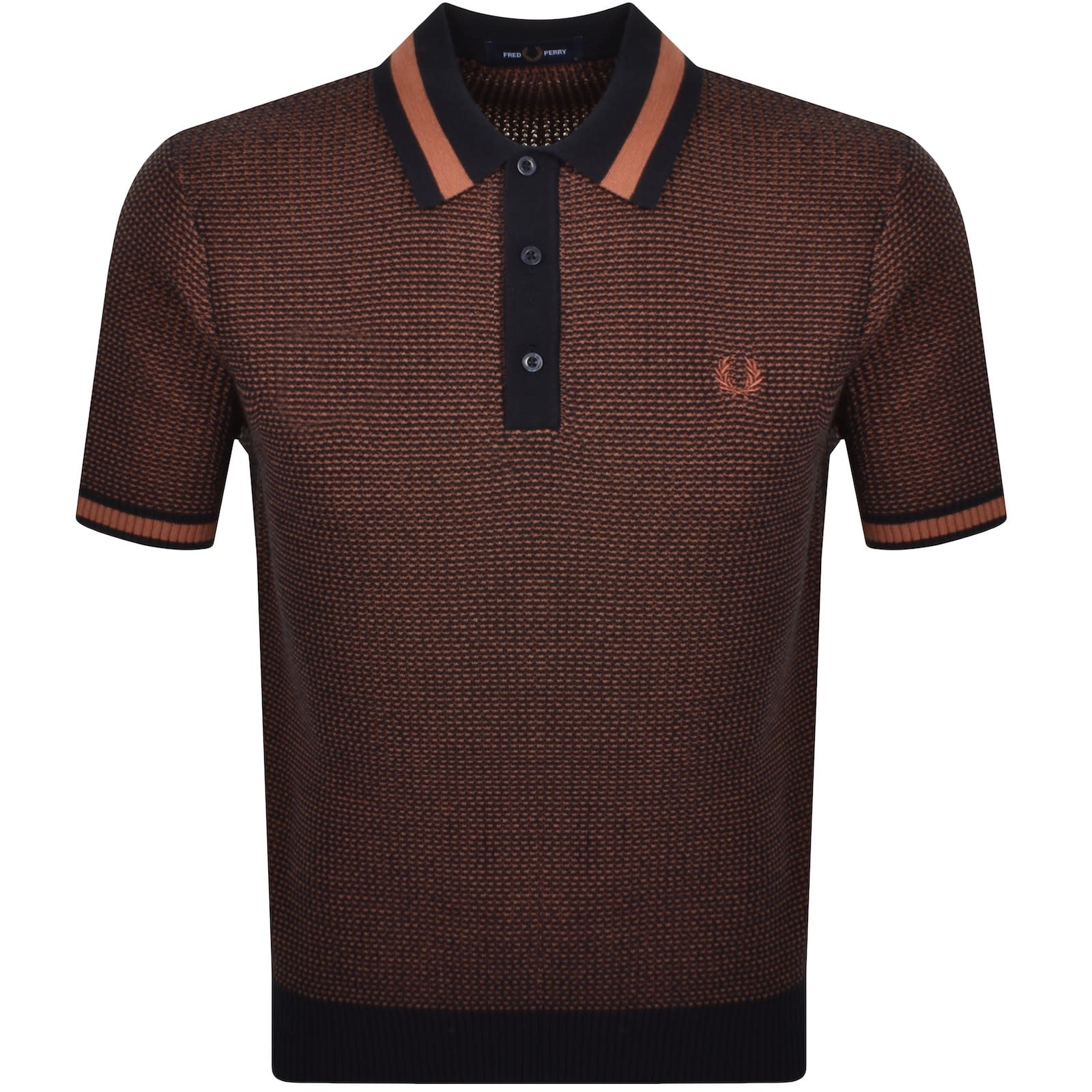 トップス Fred Perry navy polo shirt Mainimage.jpg