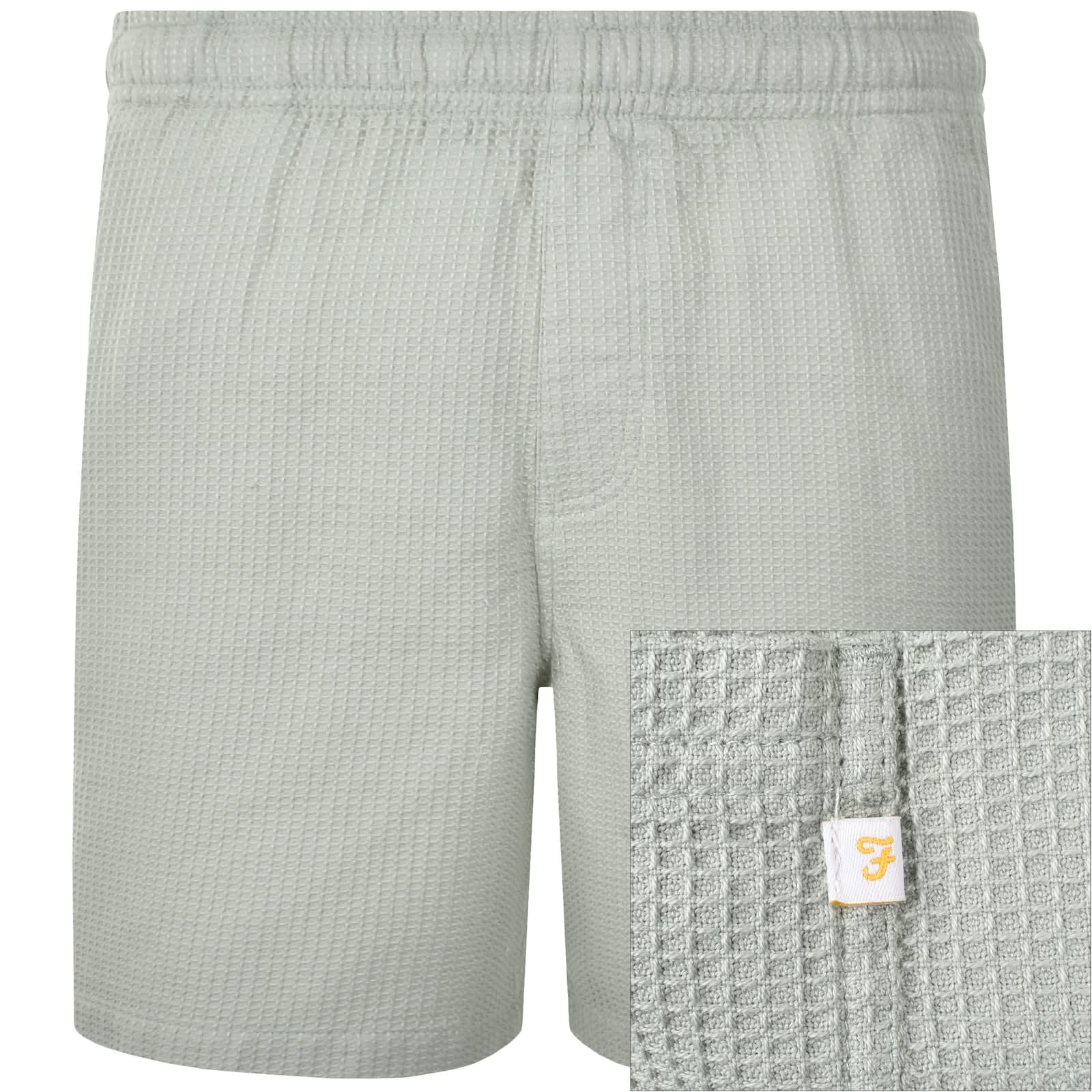 Farah Redwald Waffle Shorts Green | Mainline Menswear United
