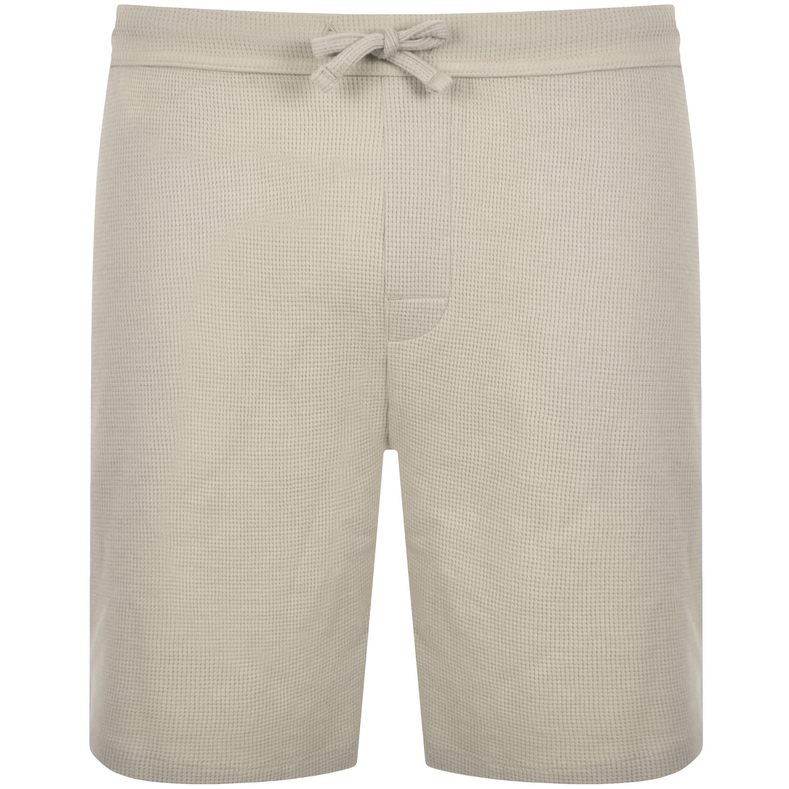 Men Black Waffle Relax Fit Shorts