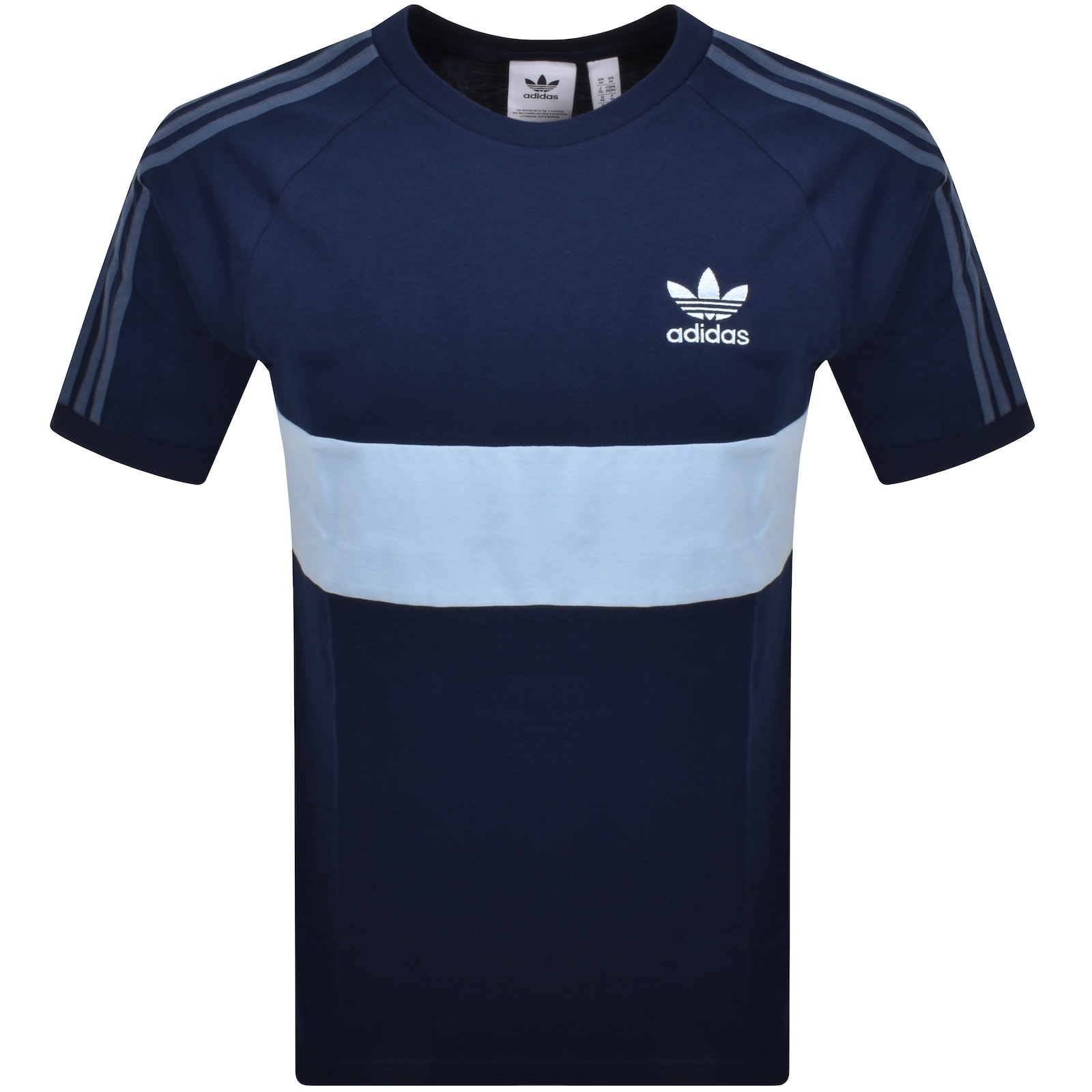 adidas Originals Trefoil T Shirt Navy | Mainline Menswear