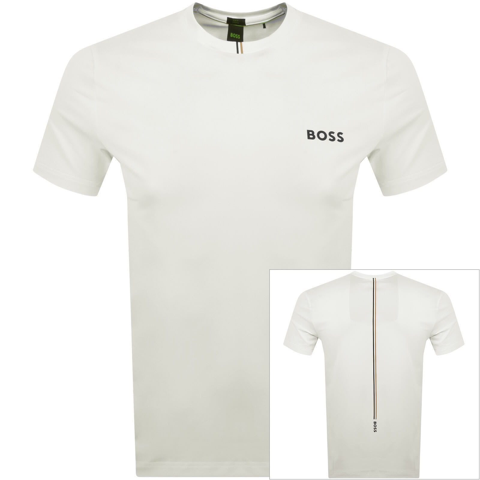 BOSS Tee MB Slim Fit T Shirt White | Mainline Menswear