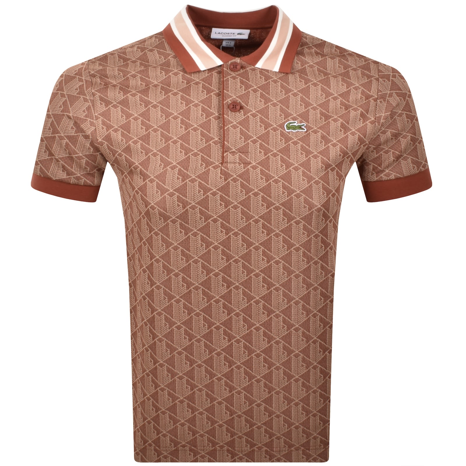 トップス LACOSTE MADE IN FRANCE Polo Shirt Brown Mainimage.jpg
