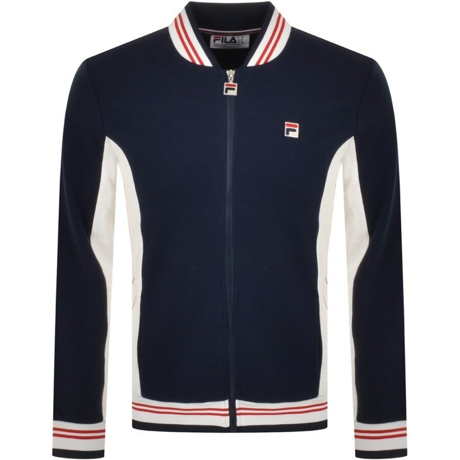 ☆FILA ☆1911 TRACKTOP Fila Navy/White/Red MK2 Archive Track Top Jacket, Navy, 3X