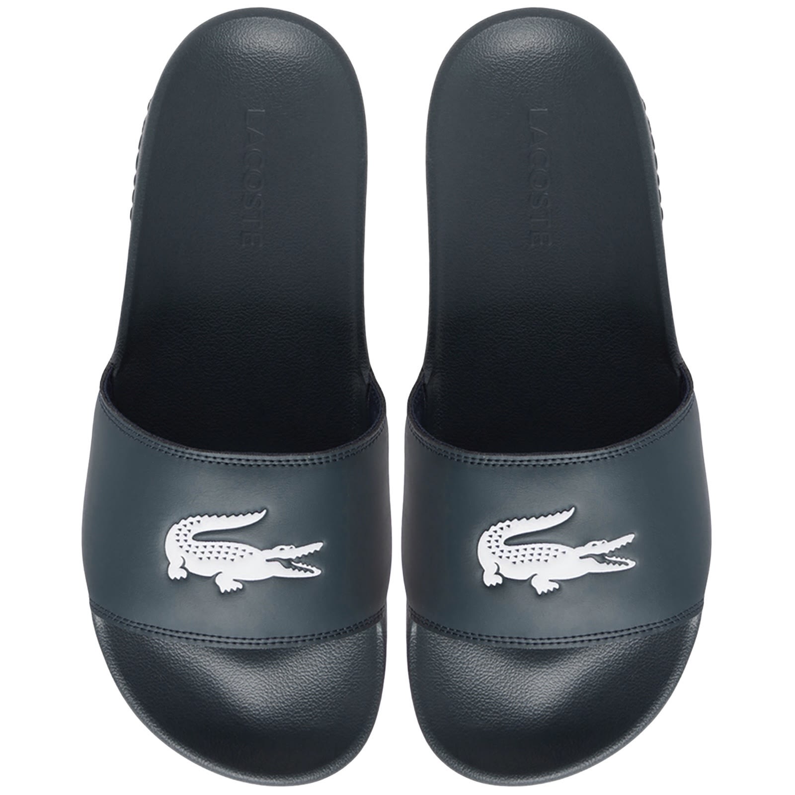 ★LACOSTE★ Men's Serve Slide Navy RZ9021M55G092 Men's Serve Slide 1.0 - Slides - New In 2025 | Lacoste