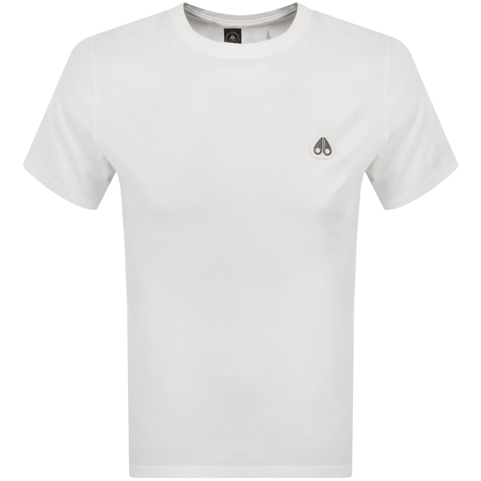Moose Knuckles Crescent T Shirt White | Mainline Menswear