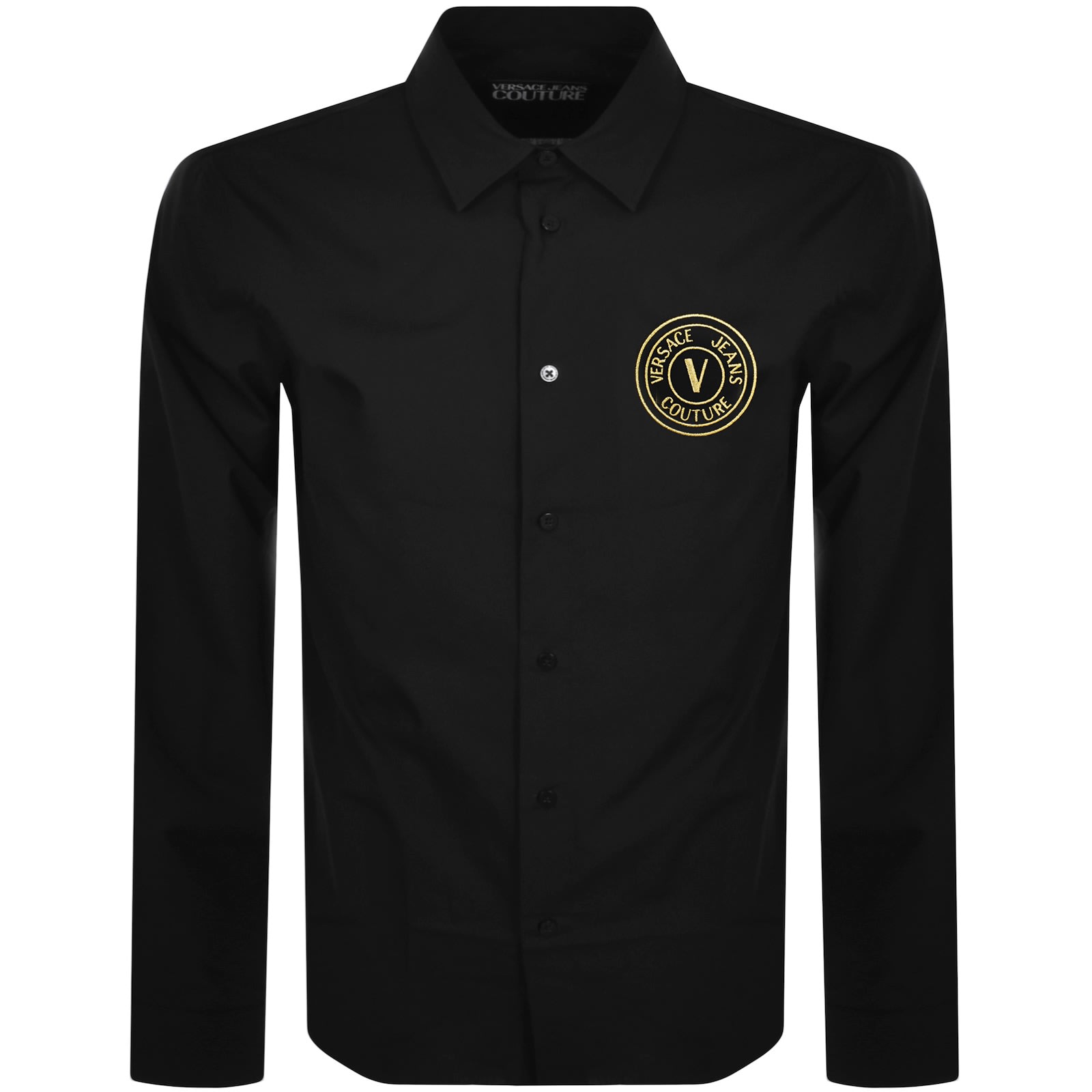 シャツ VERSACE Men Long Tops 76GAL2RW NS410G89 Black Mainimage.jpg