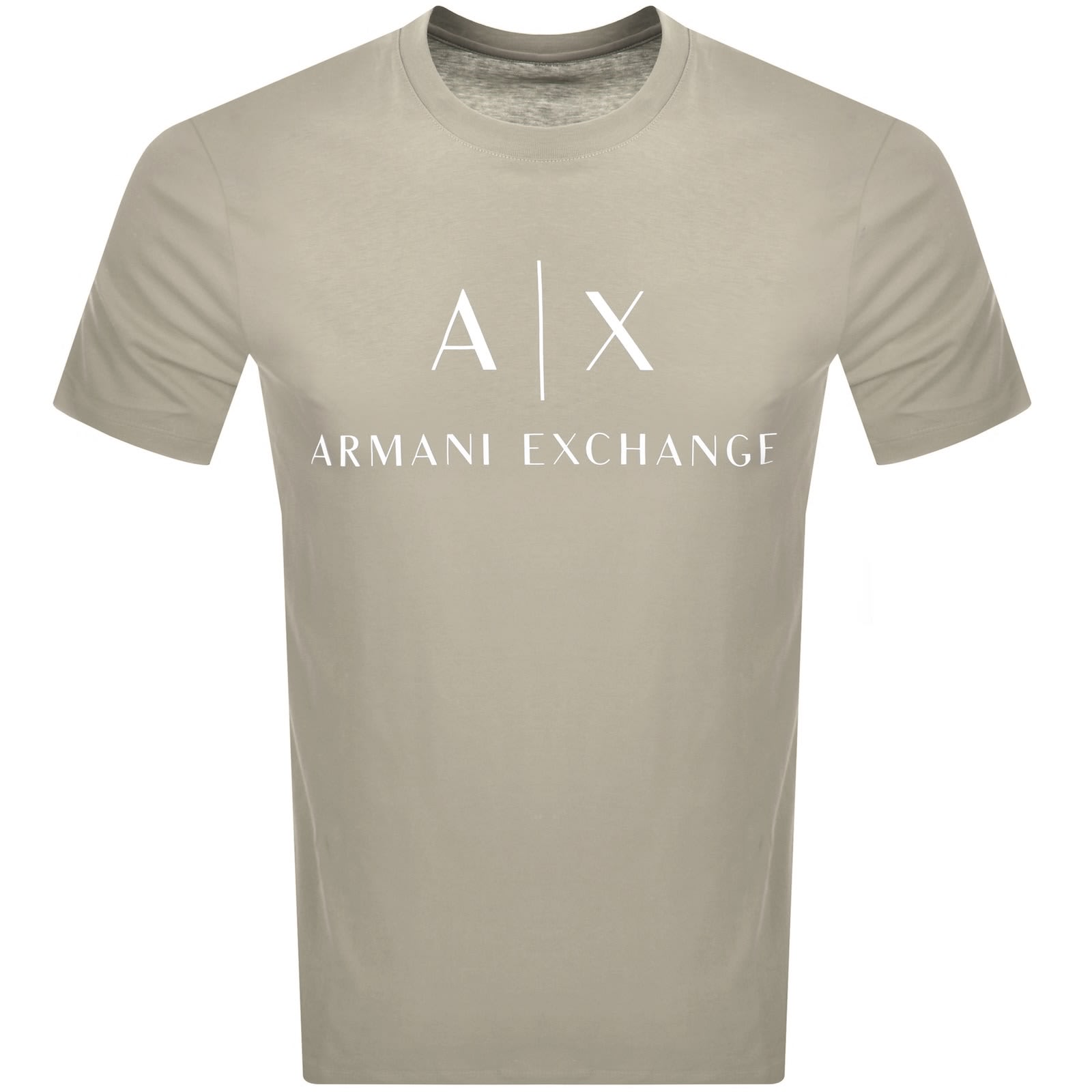 Tシャツ・カットソー ARMANI EXCHANGE Men T-shirt Beige 6DZTJRZJ9AZ 1116 Armani Exchange Slim Fit Logo T Shirt Beige | Mainline