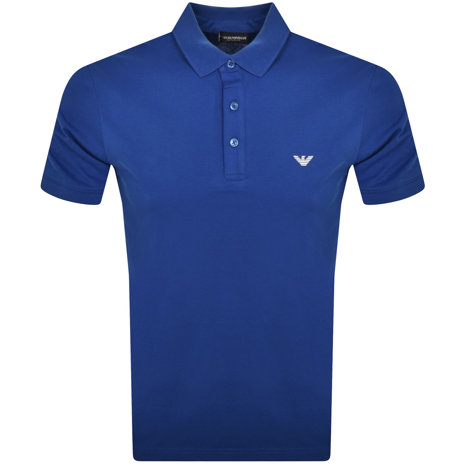 ポロシャツ EMPORIO ARMANI Men T Shirts EM000788AF12916FB224 BLUE Emporio Armani Short Sleeved Polo T Shirt Blue | Mainline