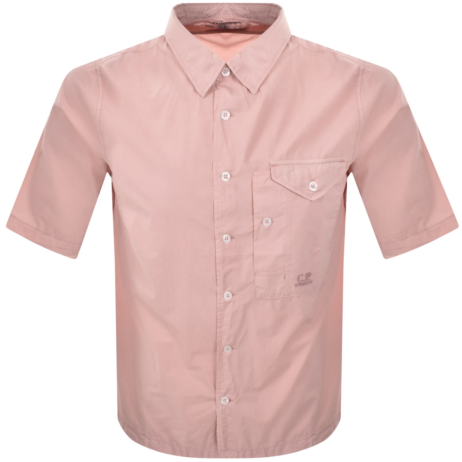 Tシャツ・カットソー C.P. COMPANY Men T-shirt Pink 18CMTS031A005100W 520 CP Company Short Sleeve Shirt Pink | Mainline Menswear