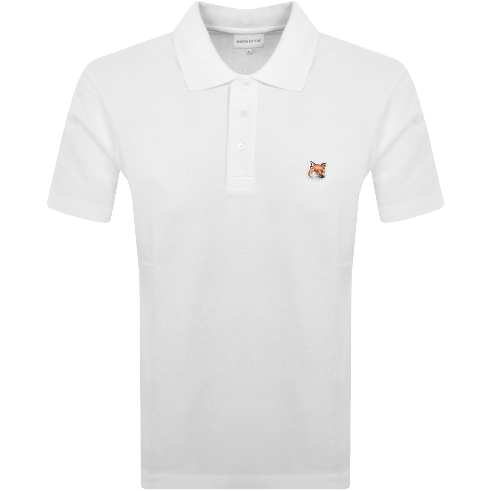 日本最大の Fox Kitsune Maison Head Mainline | White Shirt T Polo ポロシャツ