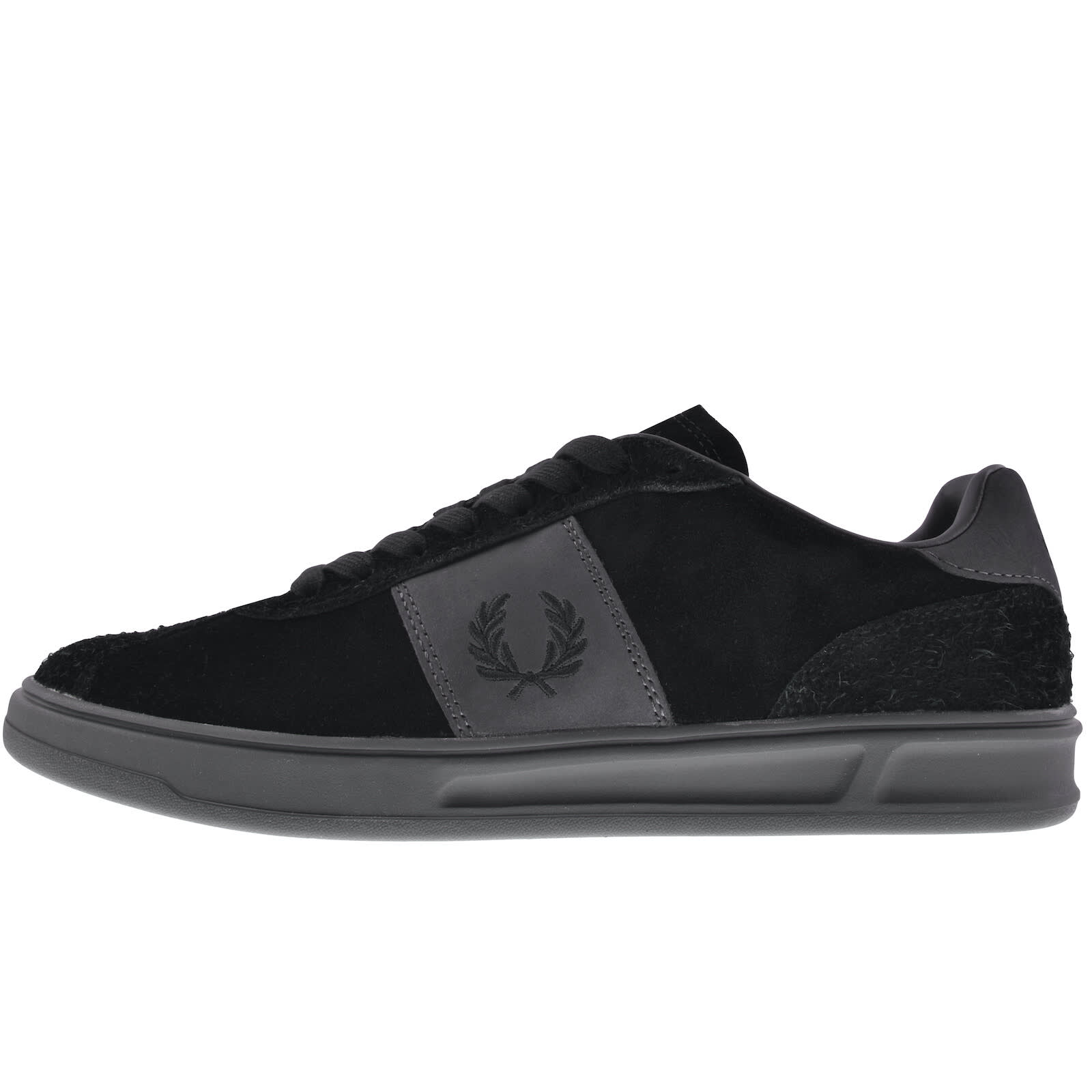 Fred Perry B4 Suede Trainers Black | Mainline Menswear