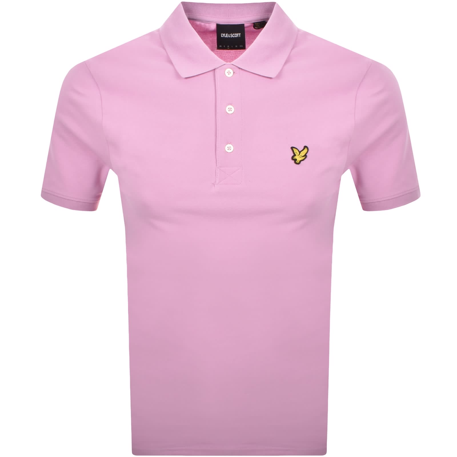 Lyle And Scott Plain Polo T Shirt Pink Mainline Menswear