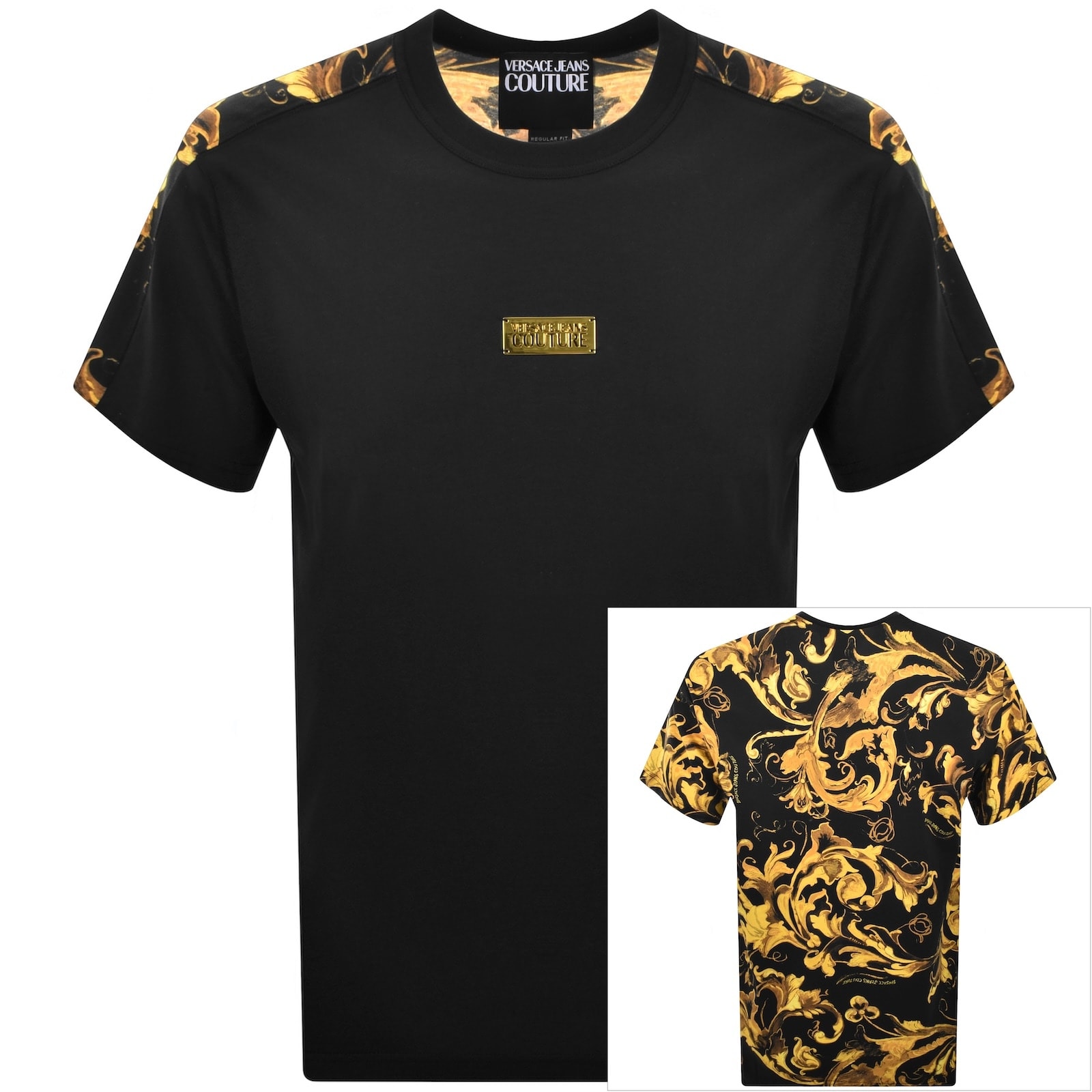 Versace Jeans Couture Regular Fit T Shirt Black | Mainline
