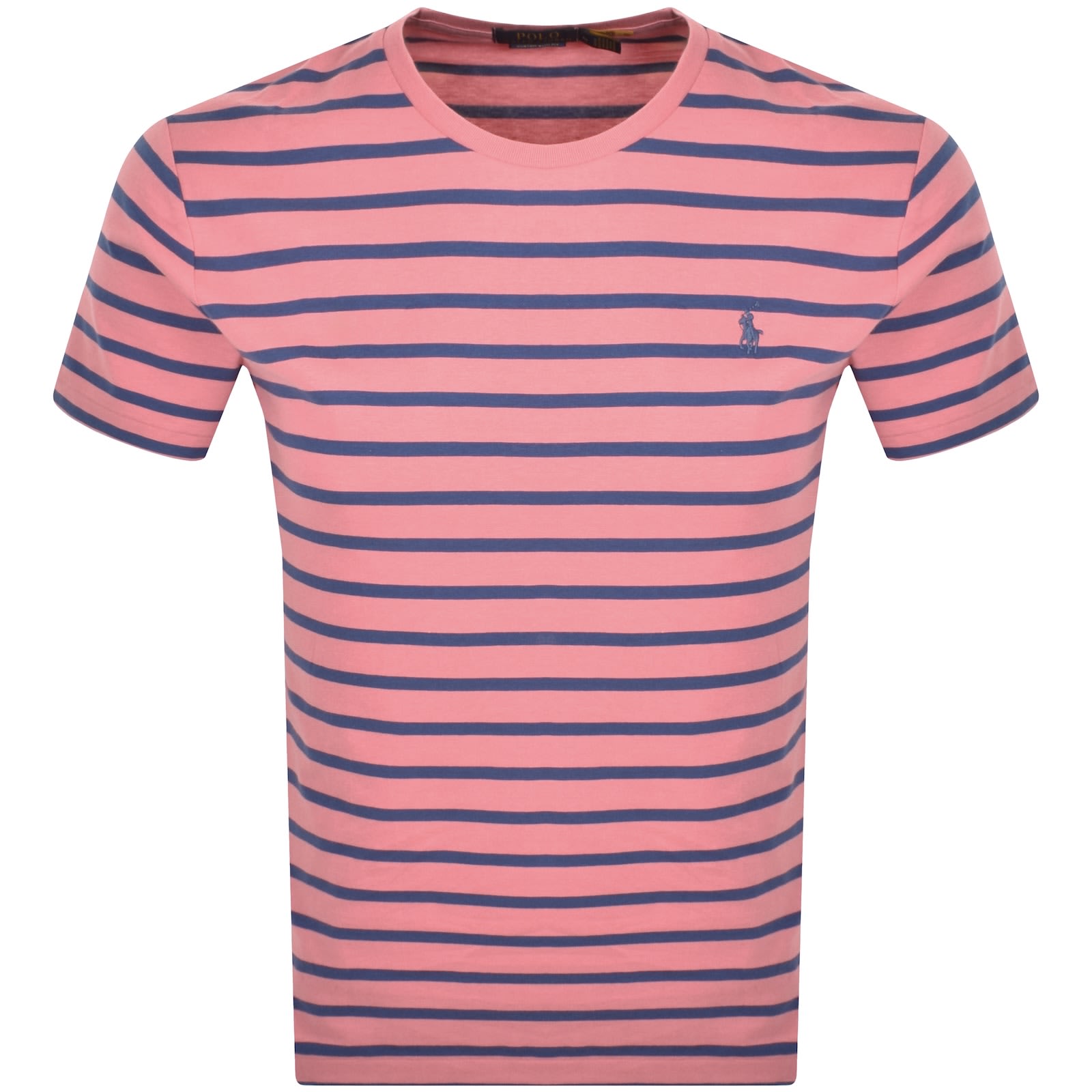 Ralph Lauren Stripe T Shirt Pink | Mainline Menswear United