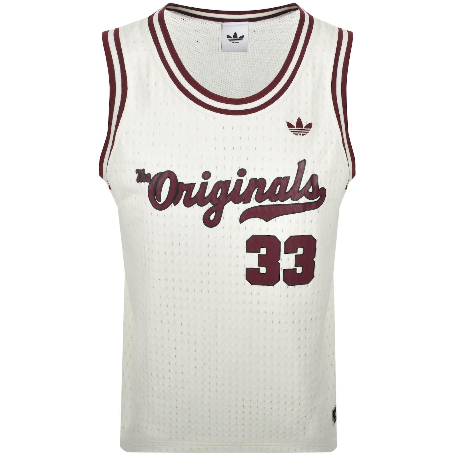 adidas Originals Basketball Jersey Vest Ivory | Mainline