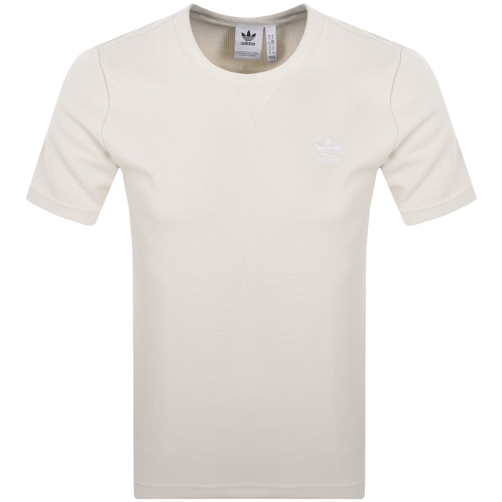 adidas Originals Essential Waffle T Shirt Cream | Mainline