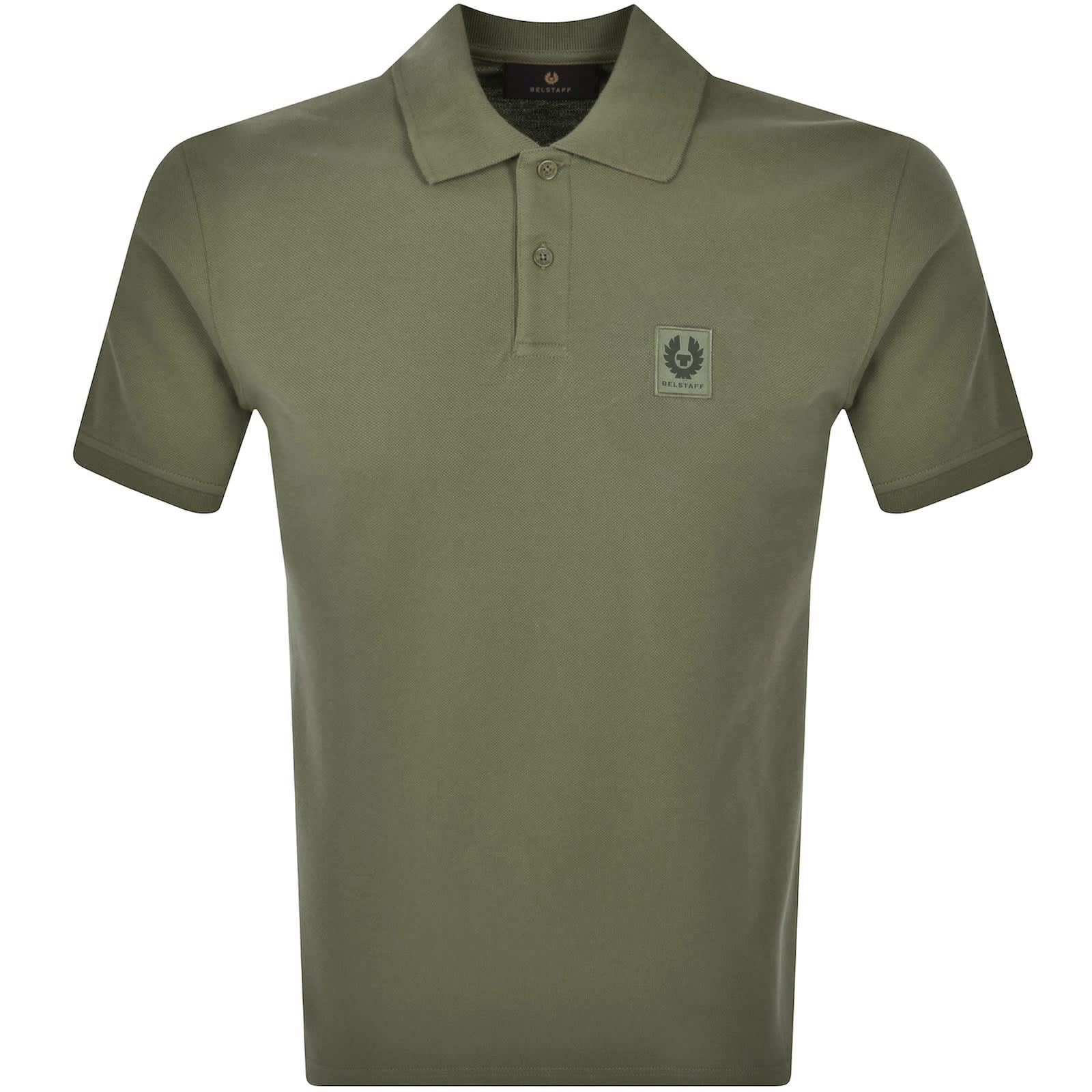 Belstaff Short Sleeve Polo T Shirt Green | Mainline Menswear