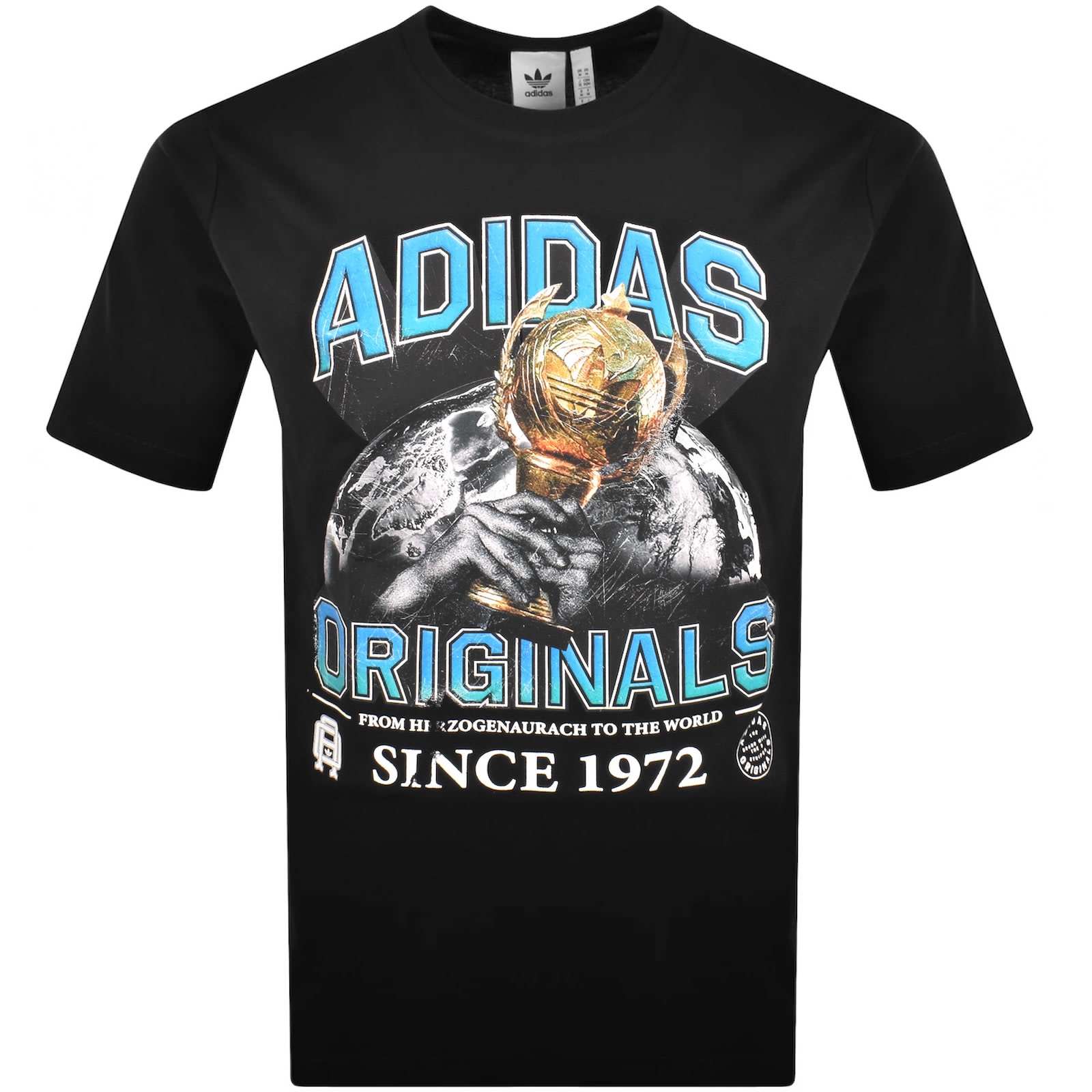 adidas Men's Originals B Sides Trefoil Black T-Shirt T-Shirts