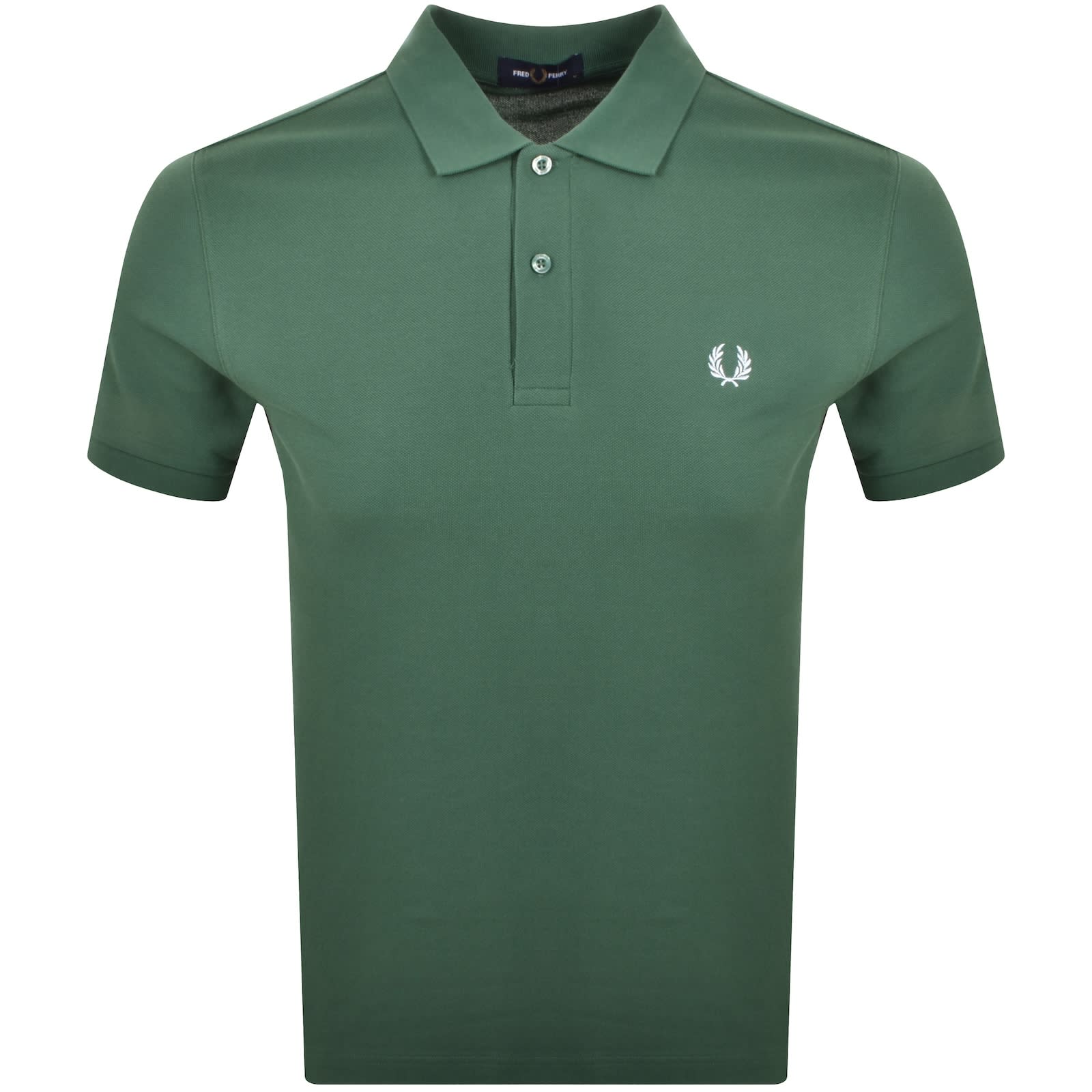 Fred Perry Plain Polo T Shirt Sport Green | Mainline