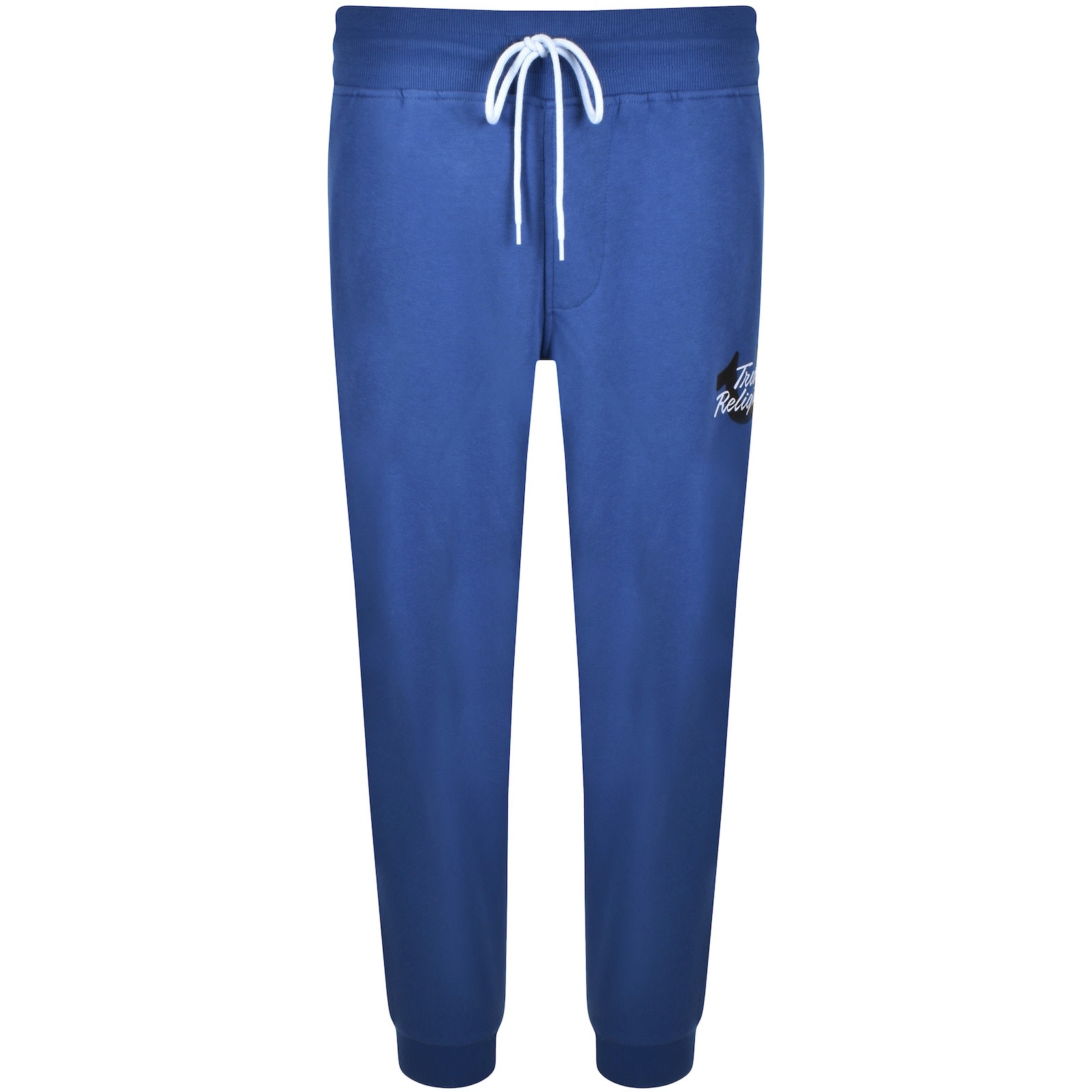 True Religion Script Horseshoe Joggers Blue | Mainline Menswear