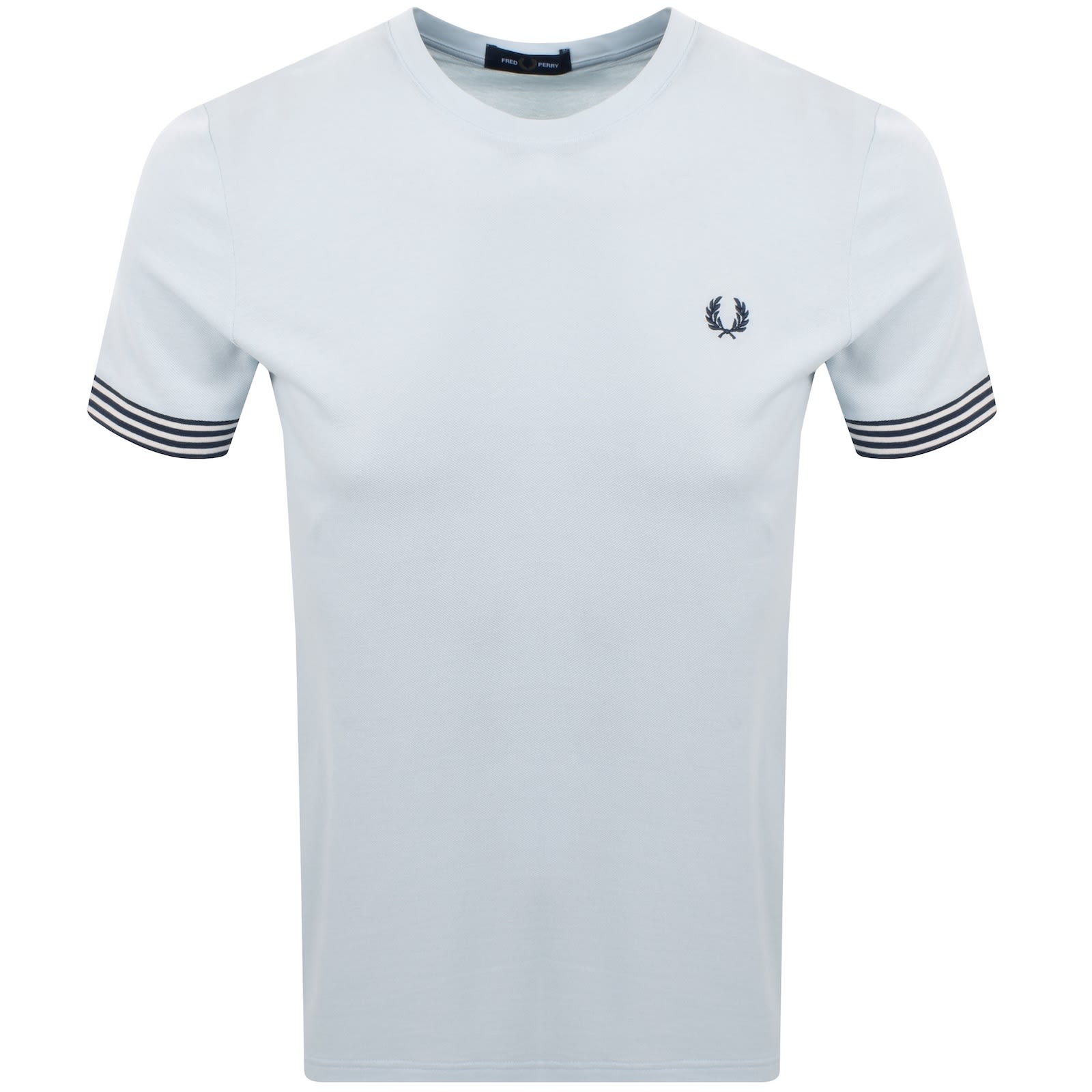 【FRED PERRY】Striped Cuff T-Shirt ※送関込 Fred Perry Striped Cuff T Shirt Blue | Mainline Menswear