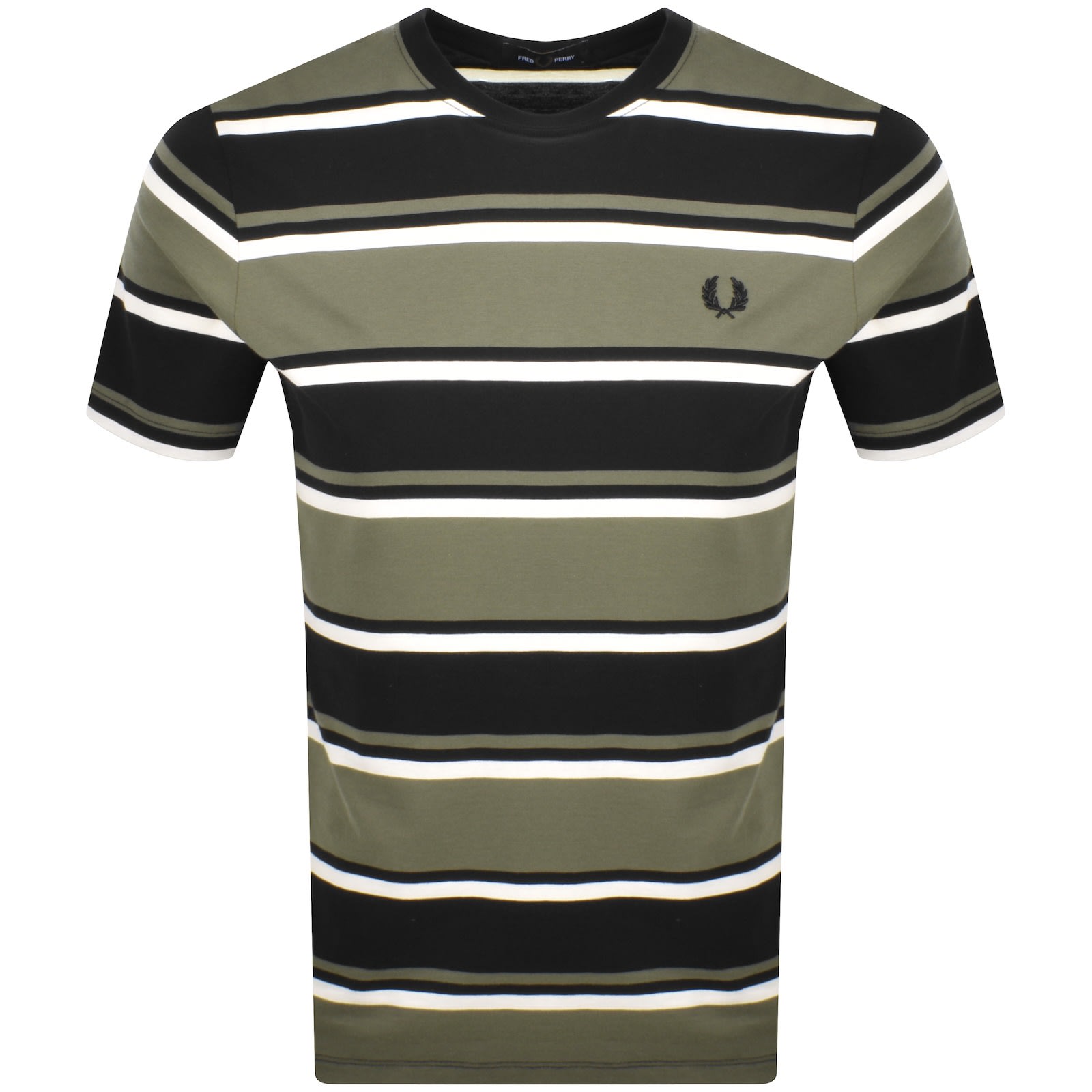 Fred Perry Bold Stripe T Shirt Black | Mainline Menswear