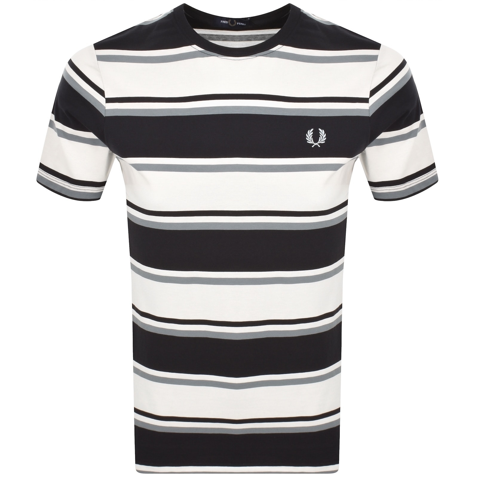 Tシャツ・カットソー FRED PERRY FP BOLD STRIPE T-SHIRT Fred Perry Bold Stripe T Shirt Navy | Mainline Menswear
