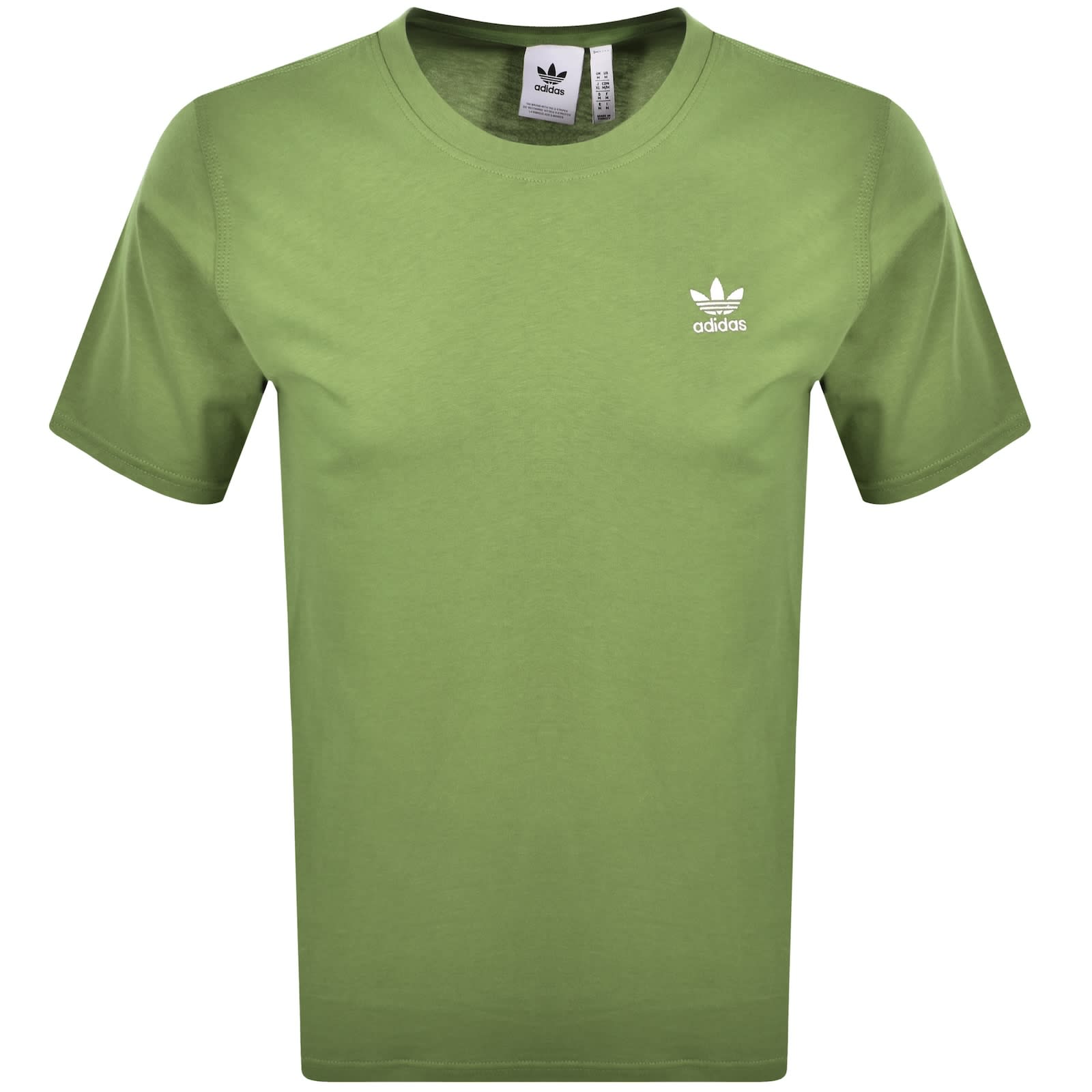 adidas Trefoil Essential T Shirt Olive Green | Mainline