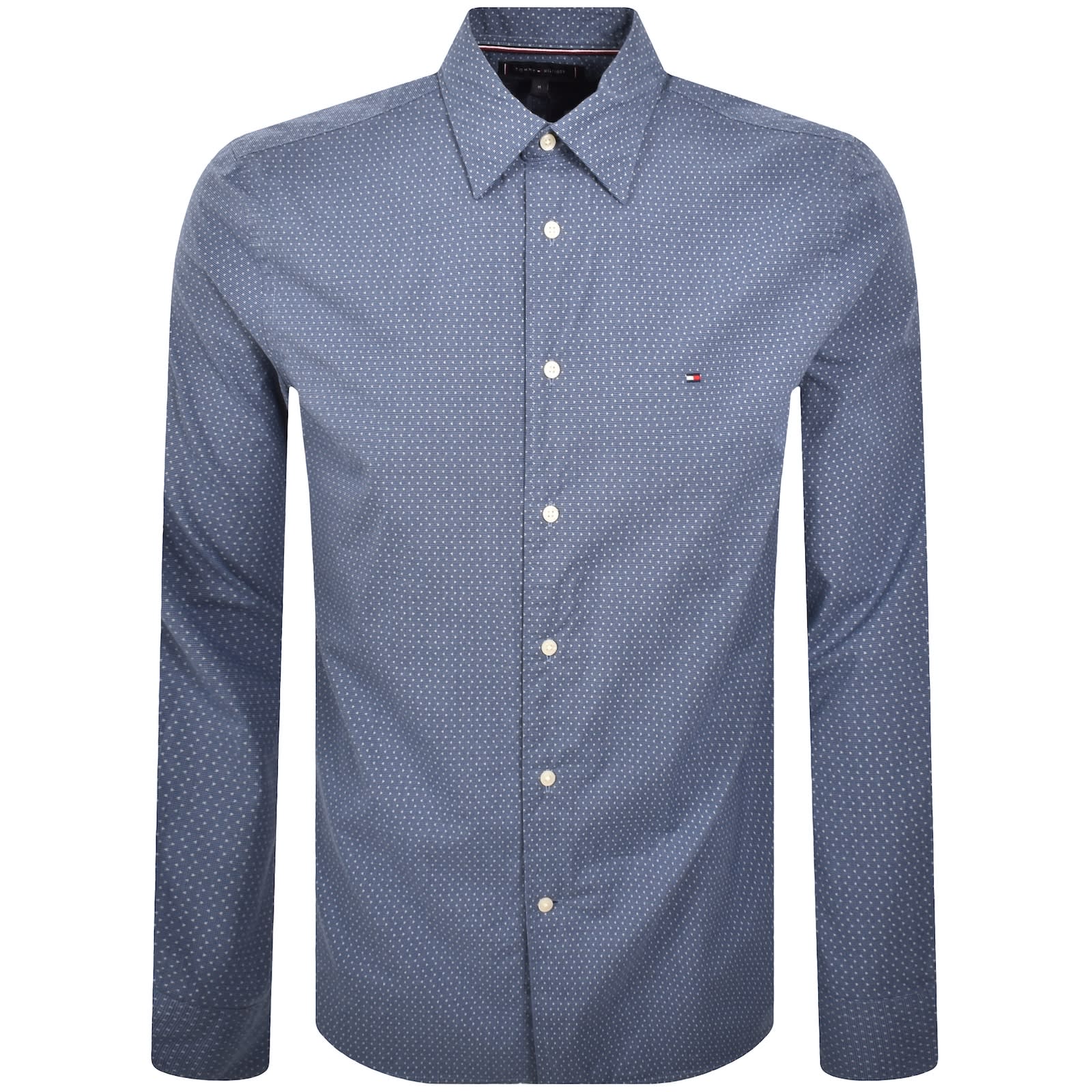 その他 JAN Tommy Hilfiger Flex Poplin Long Sleeve Shirt Navy | Mainline