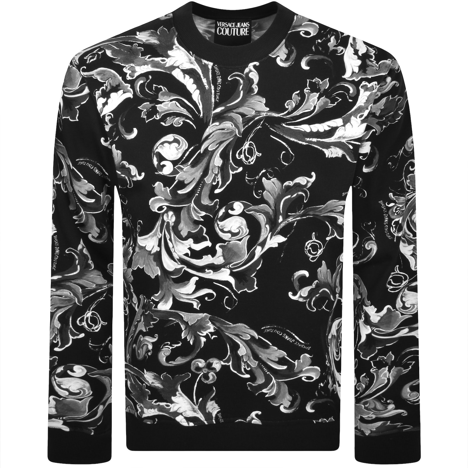 VERSACE ブラック ロゴトレーナー 48 M NEW $925 VERSACE Men's Black 100% WOOL Thin Knit V Neck