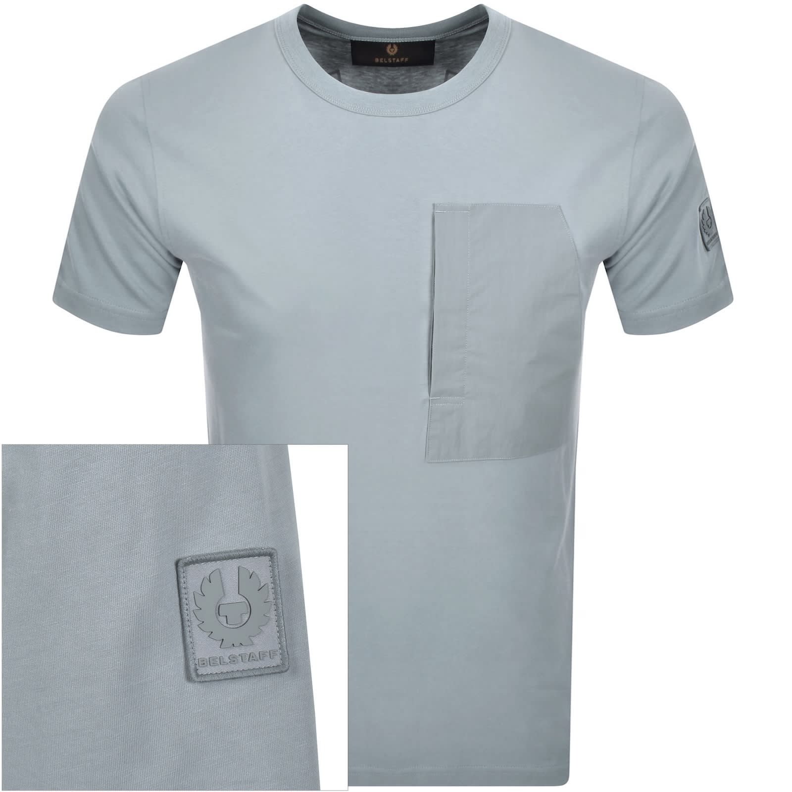 Belstaff Cover T Shirt Blue | Mainline Menswear Canada