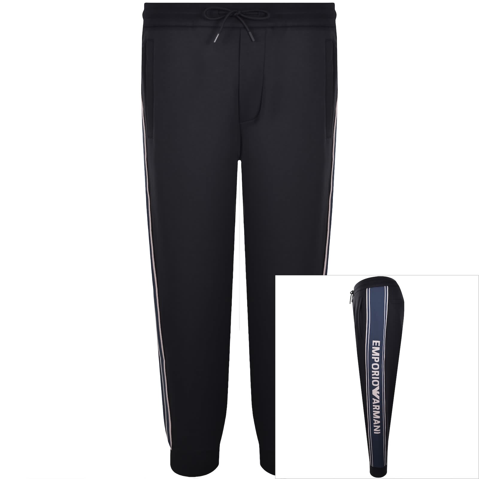 Emporio Armani Pantaloni jogger blu navy con logo 6DHPJD-4JHYZ