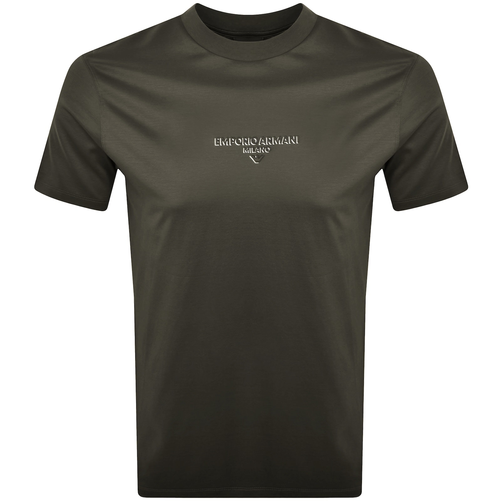 EMPORIO ARMANI Tシャツ・カットソー 緑 4105124G0075 Emporio Armani - Boys Green Logo Cotton T-Shirt
