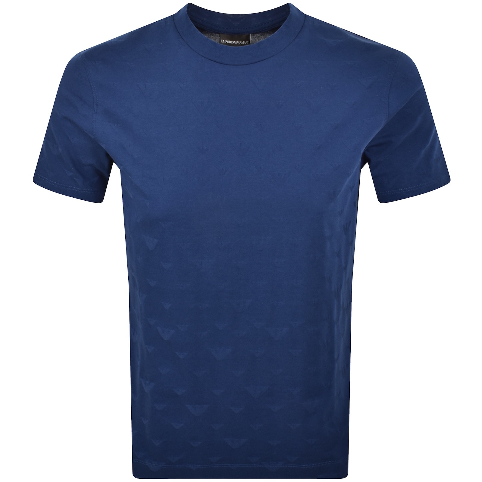 Emporio Armani Logo T Shirt Blue | Mainline Menswear