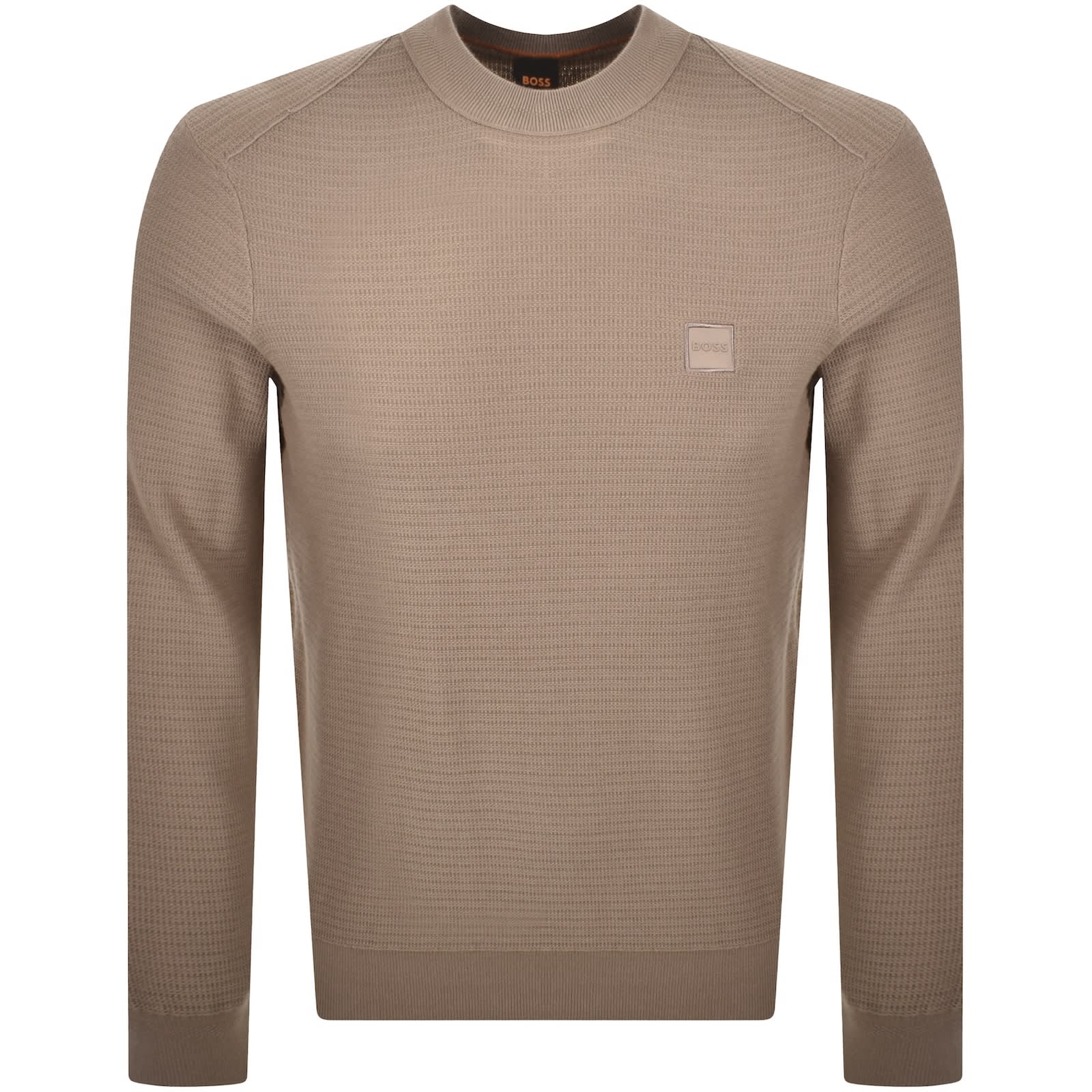 Hugo Boss Stripe Trim Pull Tricoté En Coton Bleu Marine Ref.776978 - Joli Closet