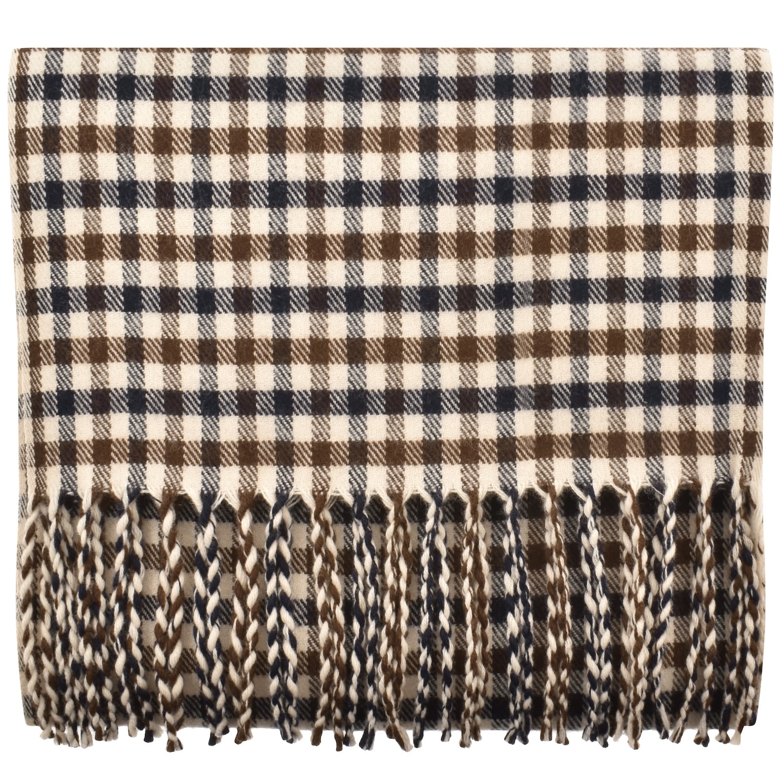 Aquascutum Club Check Scarf Beige | Mainline Menswear