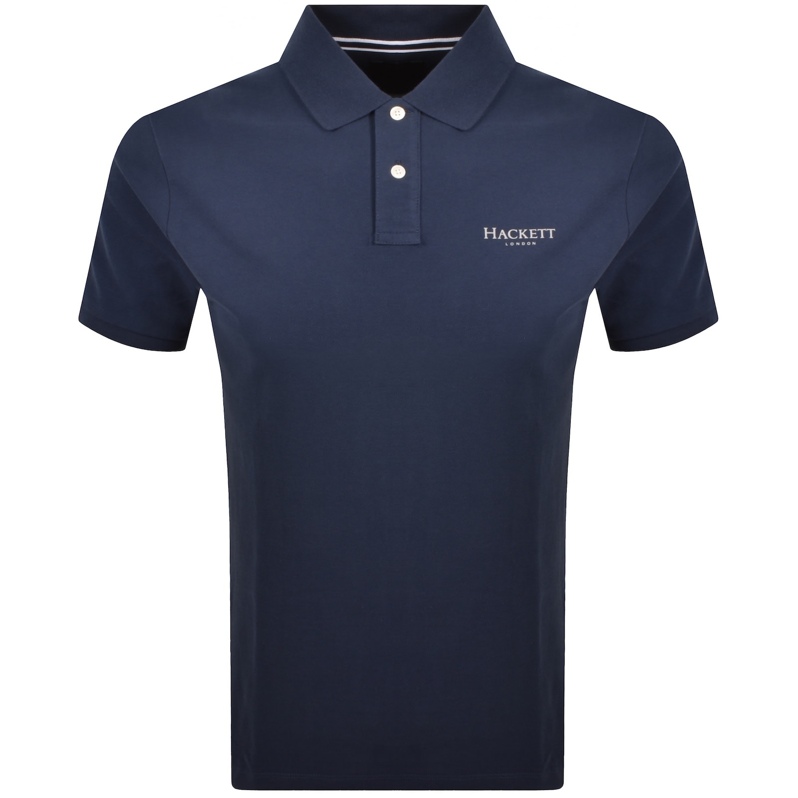 Hackett Essential Logo Polo T Shirt Blue | Mainline Menswear