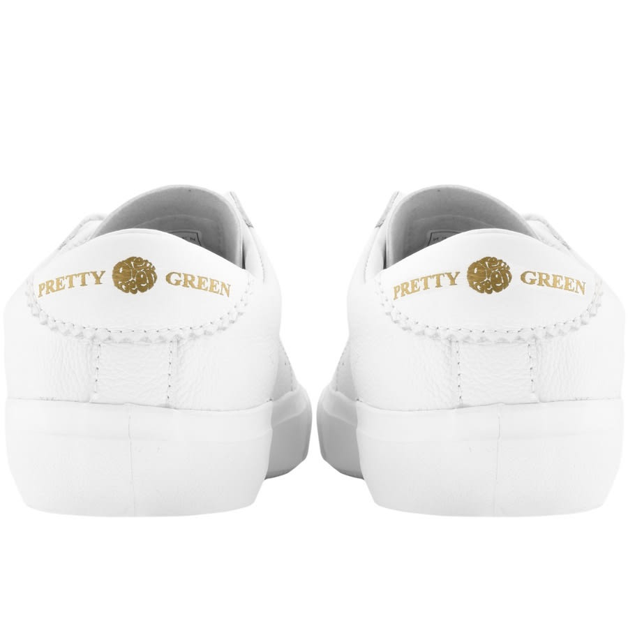 pretty green leather trainers