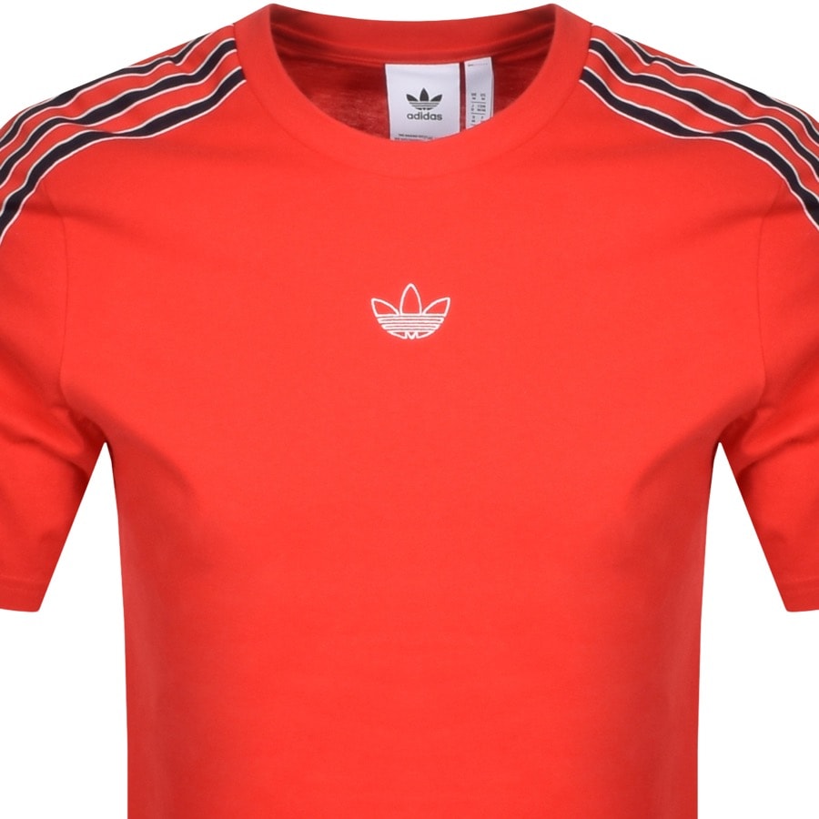 adidas retro 3 stripe t shirt
