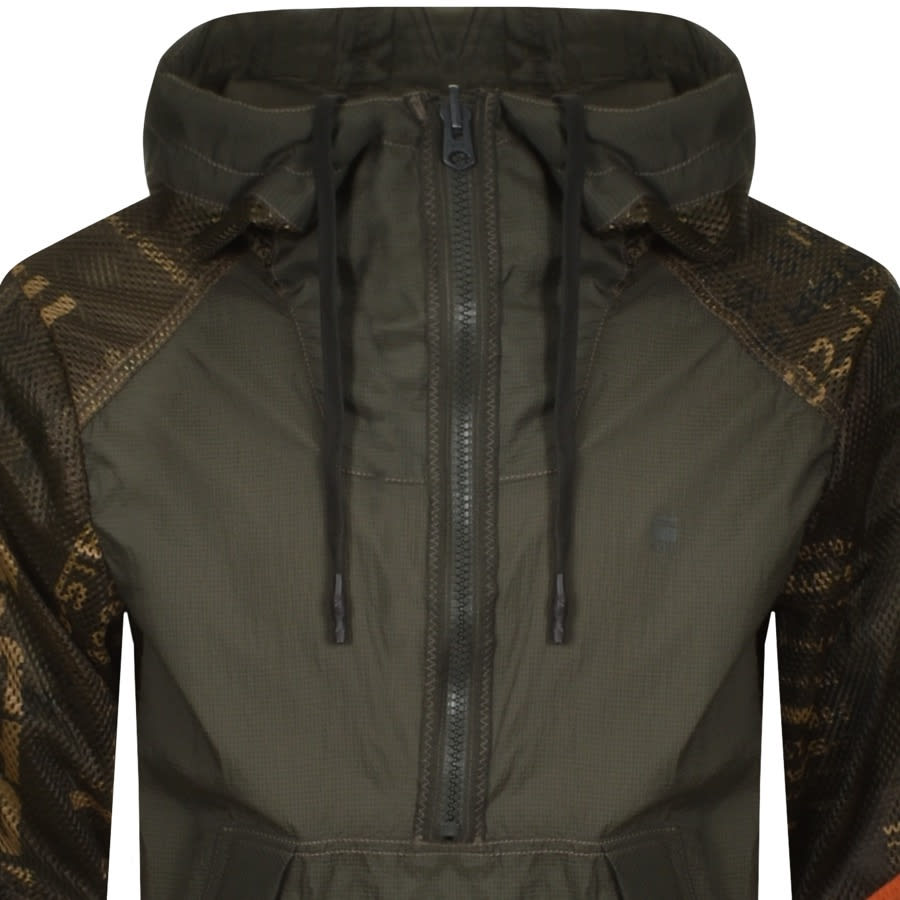 G Star Raw Reversable Anorak Jacket Khaki | Mainline Menswear