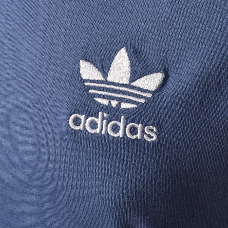 adidas Originals 3 Stripe T Shirt Blue | Mainline Menswear
