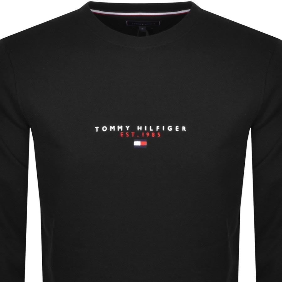 Tommy Hilfiger Crew Neck Sweatshirt Black | Mainline Menswear