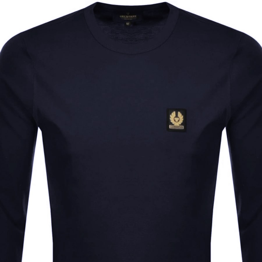 Belstaff Long Sleeved T Shirt Navy | Mainline Menswear