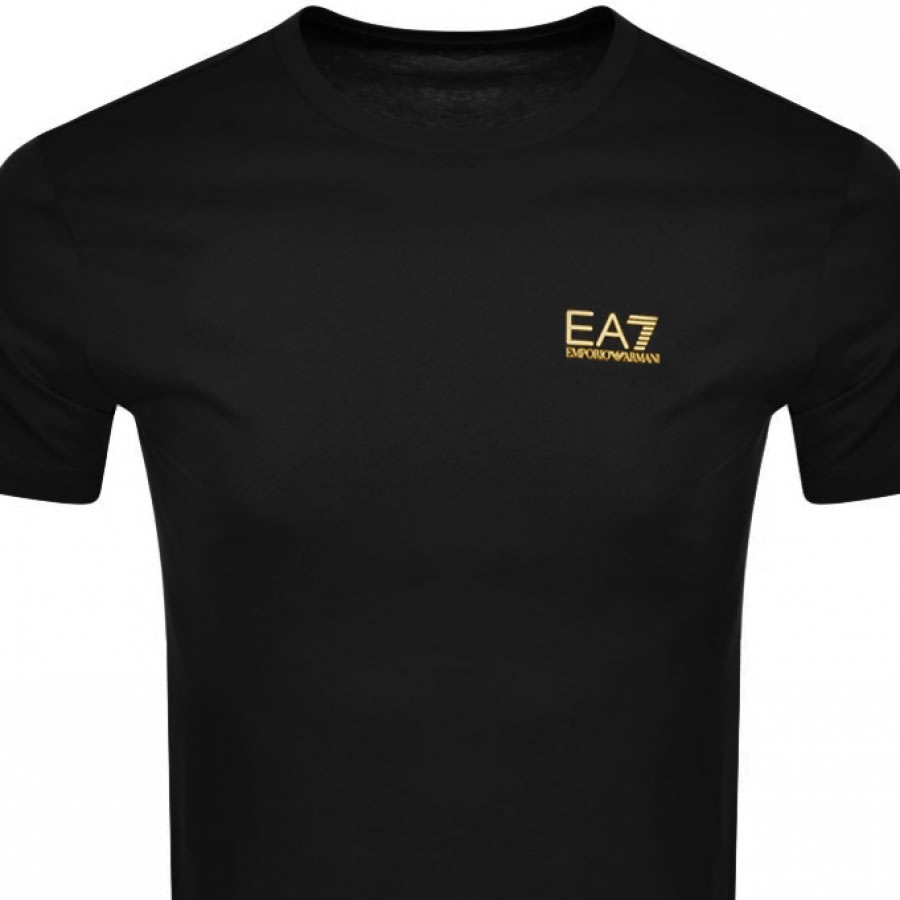 EA7 Emporio Armani Core ID T Shirt Black | Mainline Menswear