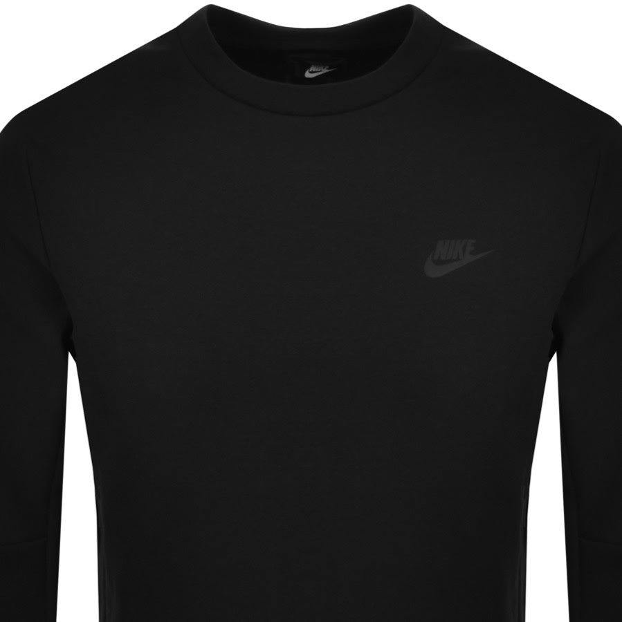Nike Crew Neck Tech Sweatshirt Black | Mainline Menswear