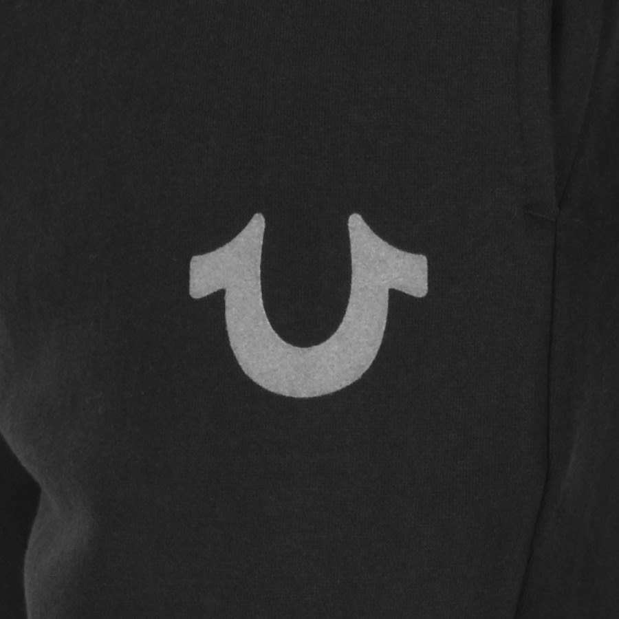 True Religion Horseshoe Logo Jogging Bottoms Black | Mainline Menswear