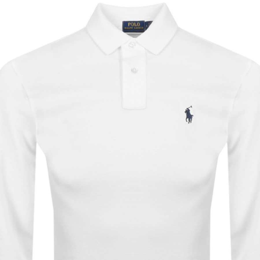 Ralph Lauren Long Sleeved Polo T Shirt White | Mainline Menswear