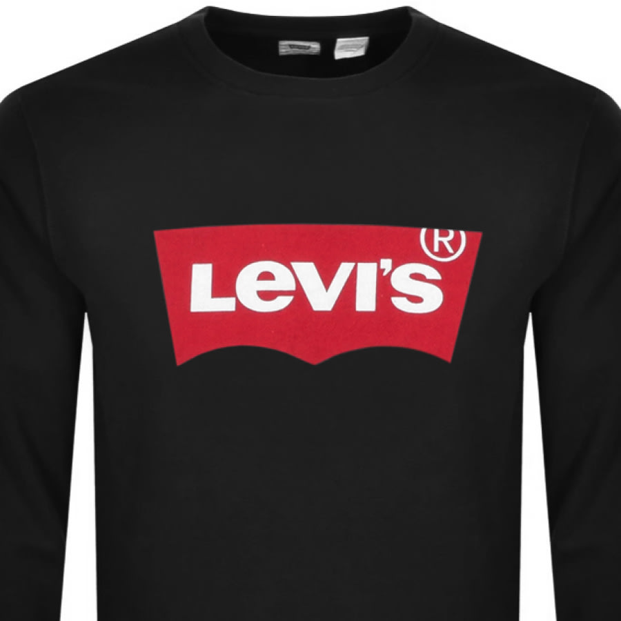Levis Photo Crew Neck Sweatshirt Black | Mainline Menswear