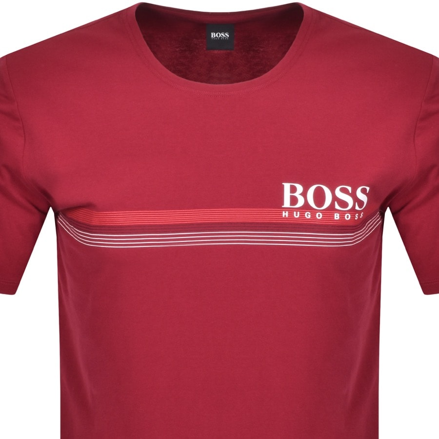 BOSS Uran Logo T Shirt Red | Mainline 