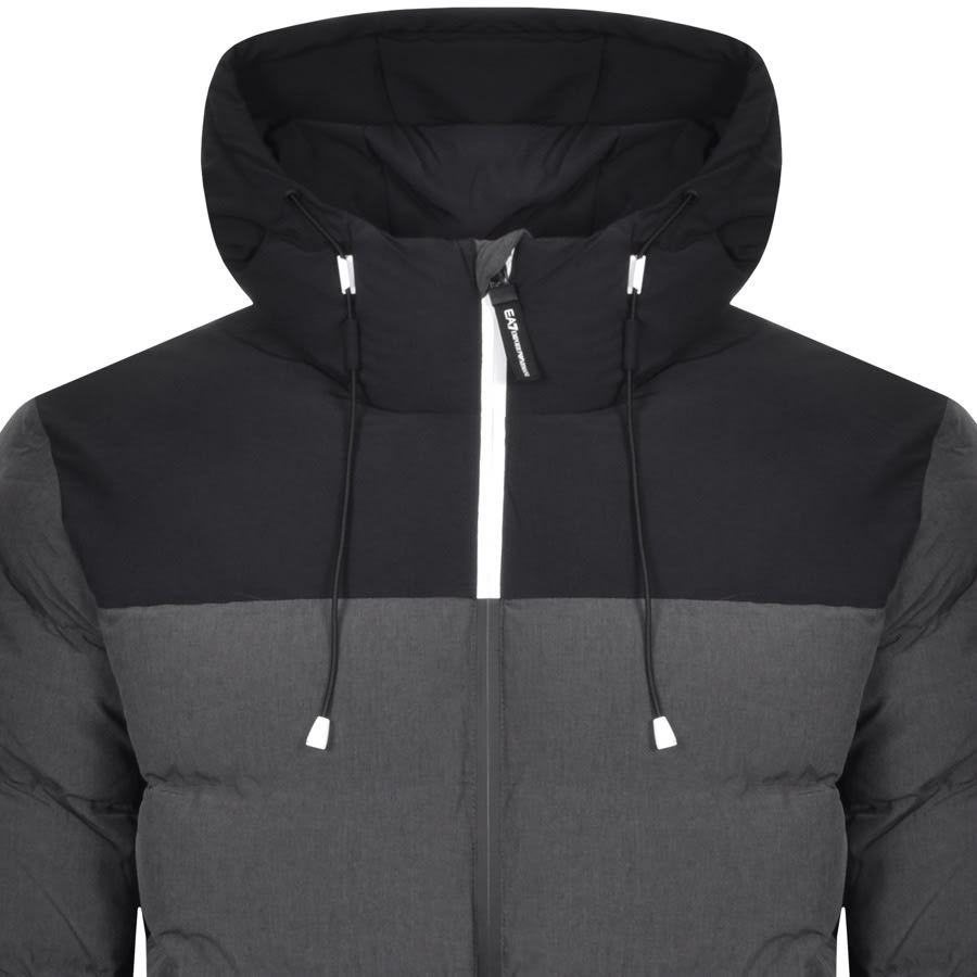 Ea7 emporio armani padded jacket grey clearance